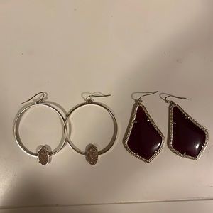 2 pairs of Kendra Scott earrings